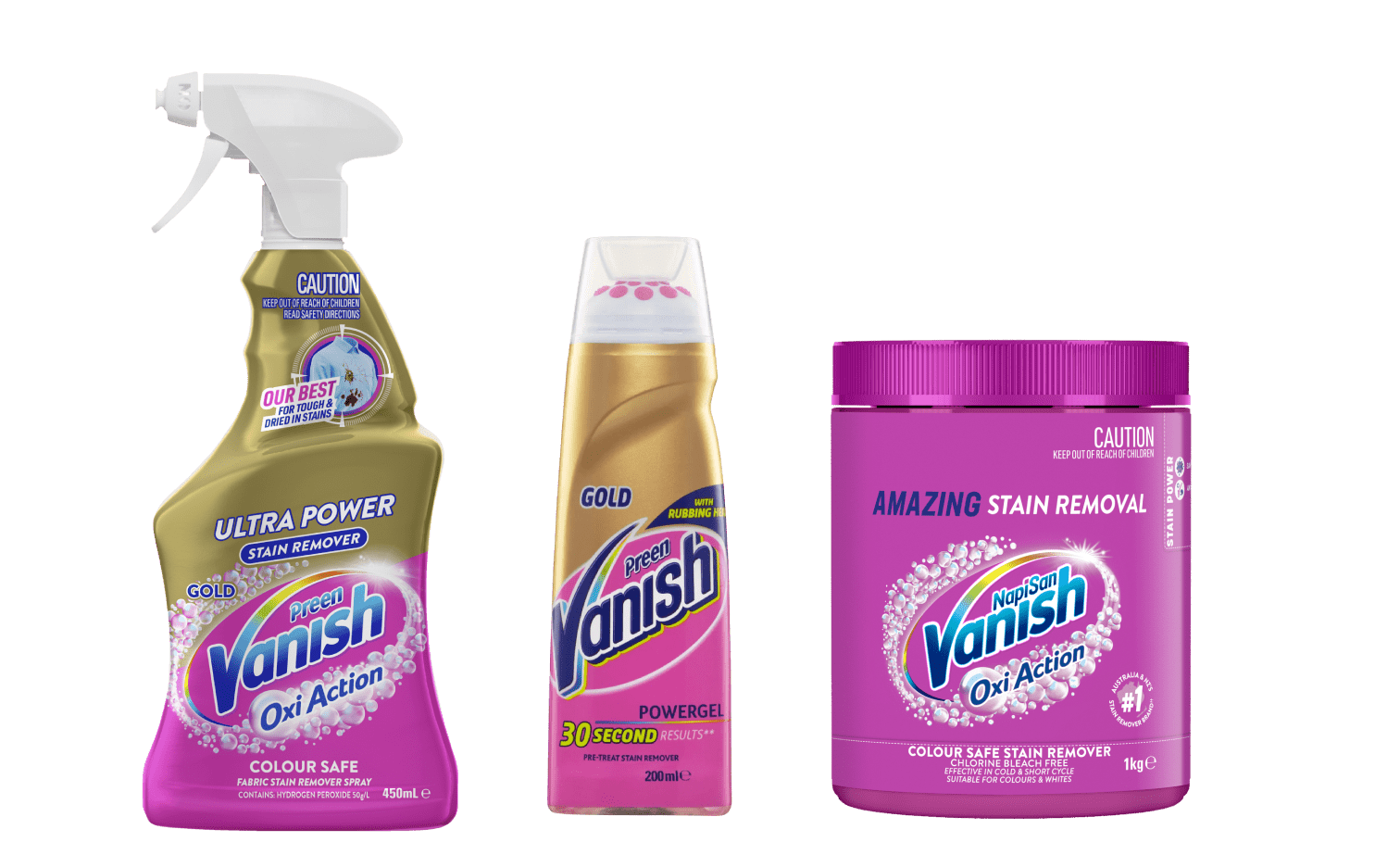 Vanish Oxi Action Stain Removers