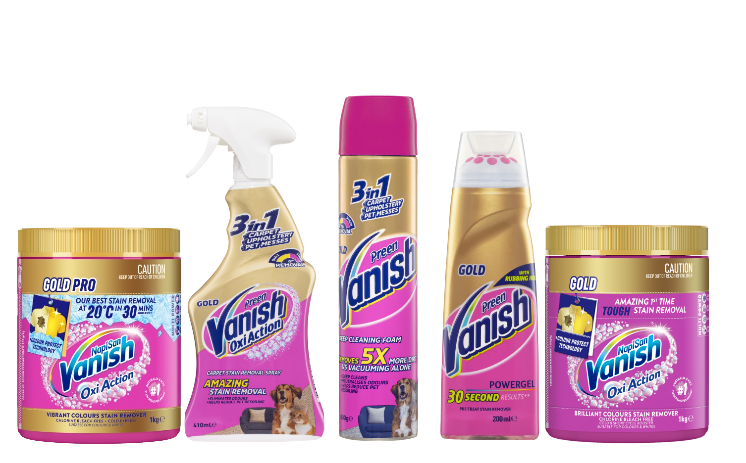 Vanish Oxi Advance Range